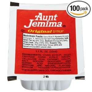 Aunt Jemima Original Syrup, 1.1 Ounce Cups (Pack of 100)  