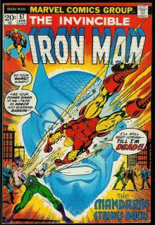   view iron man 1968 series v1 56 sunfire and unicorn appearance fn vf