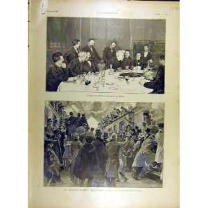  1895 Station Calais Dinner Rochefort London Foam Print 