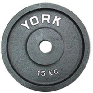  York Cast Iron Olympic Plate (Uncalibrated) 15 kg Health 