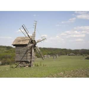 Windmill, Pirogov Village, Near Kiev, UKraine, Europe Photographic 