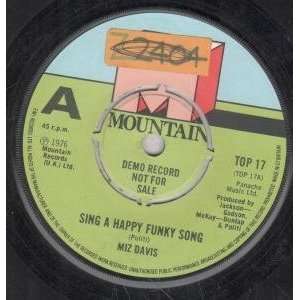   FUNKY SONG 7 INCH (7 VINYL 45) UK MOUNTAIN 1976 MIZ DAVIS Music