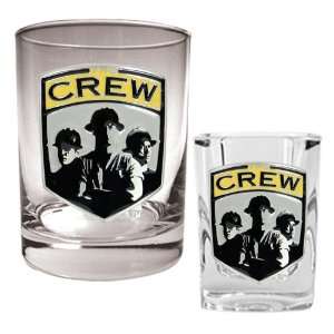  Columbus Crew Rocks Glass and Square Shot Glass Set 