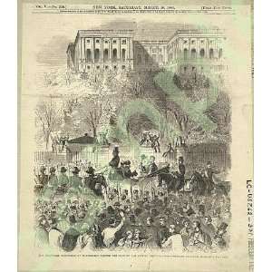   Abraham Lincolns 1st inauguration James Buchanan 1861