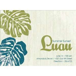  Luau Palms Teal & Crete Invitations Health & Personal 