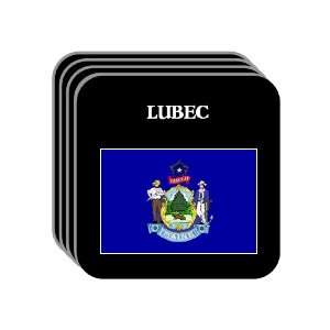  US State Flag   LUBEC, Maine (ME) Set of 4 Mini Mousepad 