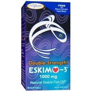 Enzymatic Therapy  Eskimo 3 Fish Oil, Natural Stable Fish Oil, Double 