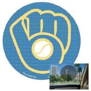 Milwaukee Brewers 12 Round Perforated Window Decal 
