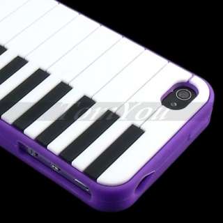 Fashion Piano Soft Silicone Skin Back Case Cover For Apple iPhone 4G 