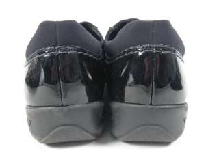 ARA FITNESS Black Microfiber Patent Loafer Shoes 5G  
