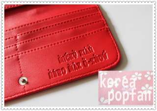 TVXQ DBSK Tohoshinki Cassiopeia KPOP RED PATENT LEATHER WALLET CARD 