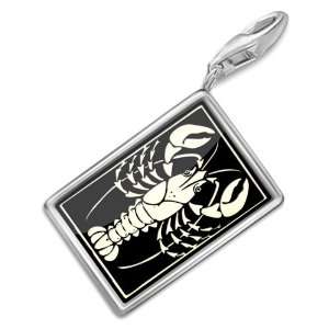 FotoCharms Zodiac sign Cancer (June 22 July 22)   Charm with Lobster 