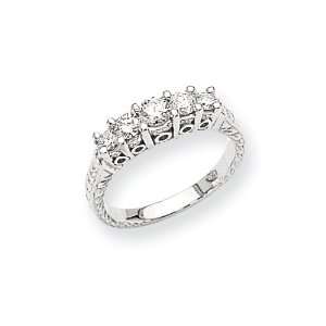  14k White Gold AAA Diamond anniversary band Diamond quality AAA 