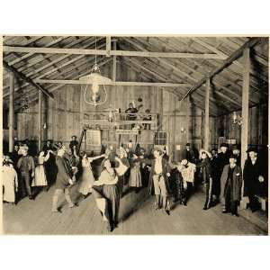   Fair CA Dance Hall 49 Mining Camp Print   Original Halftone Print