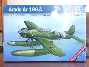 48 Italeri Arado Ar.196A 3 German WWII Floatplane  