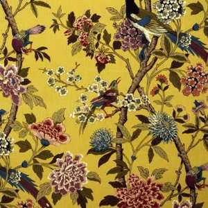  Hydrangea Bird 1 by G P & J Baker Fabric