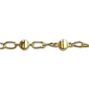    Gold Plated Rounded Square Link Chain Arts, Crafts & Sewing