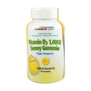  Rainbow Light Vitamin D   1000IU Sunny Gummies Sour Lemon 