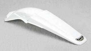 UFO PLASTIC REAR FENDER WHITE HONDA CR 125R 250R 02 07  