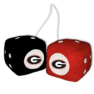  Georgia Bulldogs Fuzzy Dice