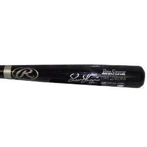  Signed Evan Longoria Baseball Bat   Black   Autographed 