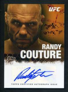 What I have up for sale is a 2010 Topps Topps UFC Randy Couture Auto 
