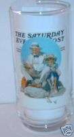 Arbys Norman Rockwell Glass Catching the Big One  