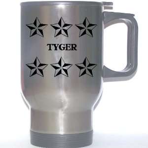  Personal Name Gift   TYGER Stainless Steel Mug (black 