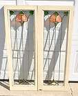 Antique Stained Glass Window with Floral Design and Jewels items in 