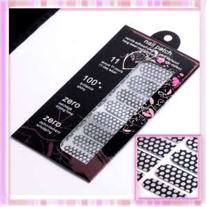   Round Dots Pattern Metal Nail Decals Foil Different Size B0057 Beauty