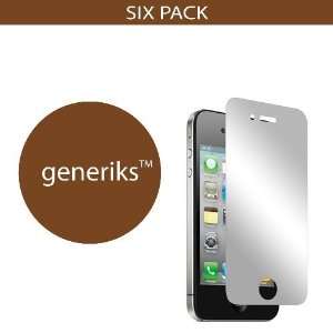  Generiks TM iPhone 4 *MIRROR* Screen Protectors (6 Pack 
