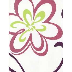  Glitter Flowers Pink and Purple Wallpaper in Just Kids 