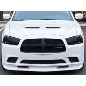  2011 2012 Dodge Charger Headlight Covers in Smoke Finish 