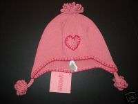 NWT Gymboree Tyrolean Lure Pink Sweater Hat 0 3 6 12  