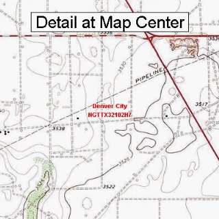  USGS Topographic Quadrangle Map   Denver City, Texas 