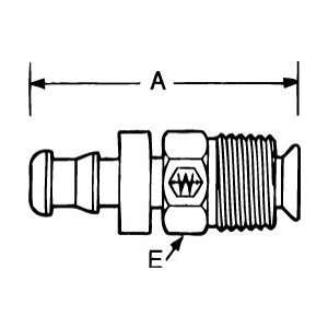  Weatherhead Hose 1/2id Tube 1/2 Inverted Male Swivel 