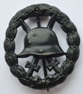 WWI Germany Original Wound Badge Award Pin Medal, RARER OPEN TYPE 
