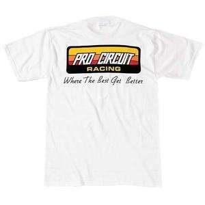 Pro Circuit Original Logo T Shirt   Large/White 