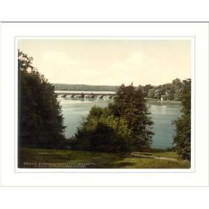 Gleinicker Bridge from Babelsberg Potsdam Berlin Germany, c. 1890s, (L 