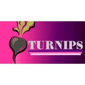  3x6 Vinyl Banner   Turnip 