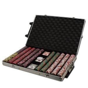  1000 Ct Crown & Dice 14 gram Poker Chip Set with Free WPT Rule 