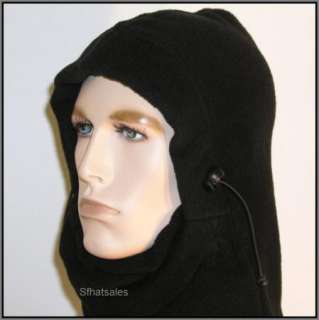 NEW BLACK COLD WEATHER FACE MASK MICROFLEECE WINTER HEAD WARMER  