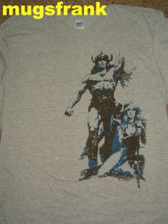 Conan Barbarian Movie Arnold Schwarzenegger Grey T Shirt  