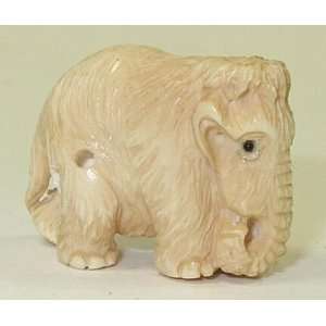  Baby Wooly Mammoth ~ Mini Mammoth Ivory Netsuke