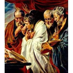  name The Four Evangelists, By Jordaens Jacob