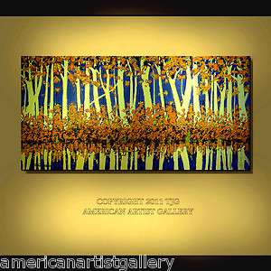   PAINTING Abstract Large 24X48 Landscape Aspen Trees Art By Thomas John