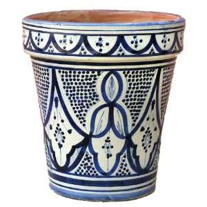   Ceramic Fez Medium Flower Pot,by Treasures of Morocco,