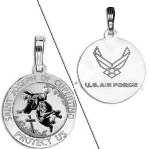    Saint Joseph Of Cupertino Doubledside Air Force Medal Jewelry