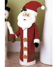   CHRISTMAS SANTA CLAUS BATHROOM TOILET PAPER ROLL WRAP OR COVER  