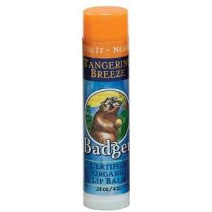  Badger Lip Balm Stick Tangerine Breeze (Quantity of 5 